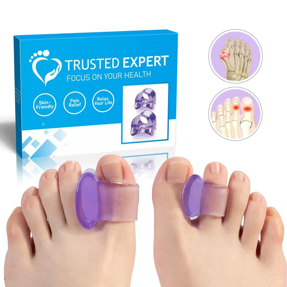 

4 пары, силиконовые разделители для пальцев ног