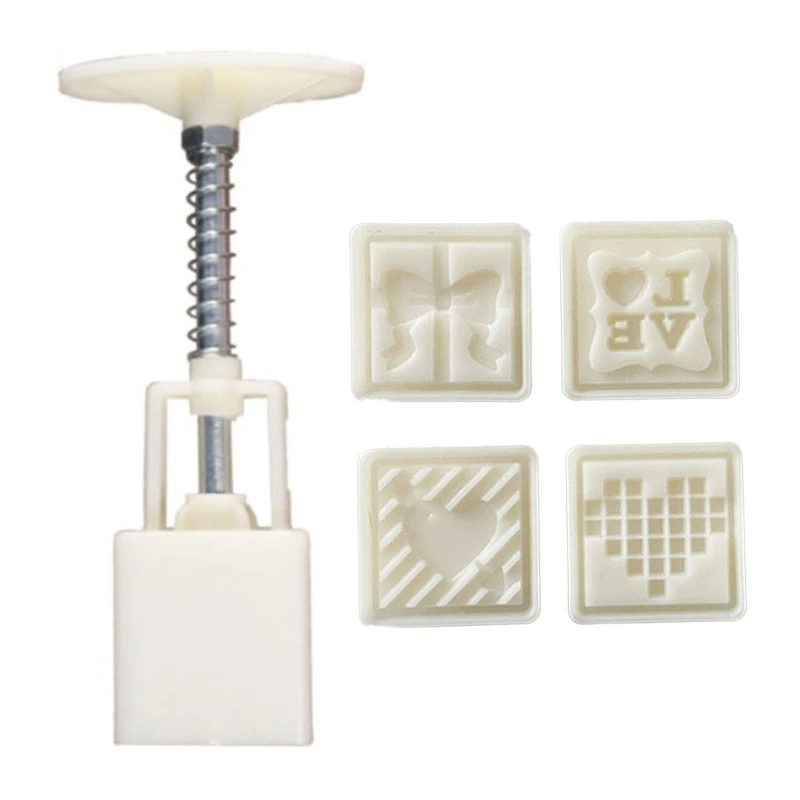 

448B форма для выпечки Луна 4 шт. с рисунком любовного сердца и бантов, формы для самостоятельного приготовления мунг, формы для торта, штампы д...