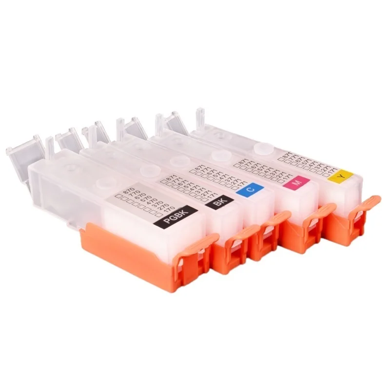 

PGI-570 CLI-571 PGI-570XL Refillable Ink Cartridge with ARC chip For Canon MG5750 MG5751 MG5752 MG5753 MG6850 MG6851 printer