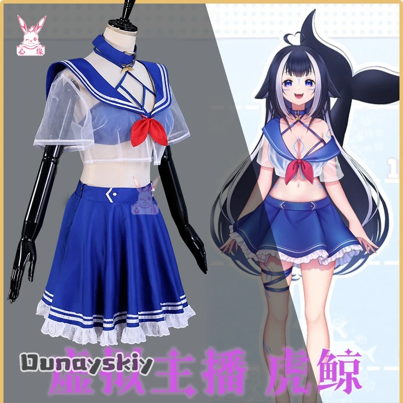 Фото Аниме виртуальный YouTuber Shylily Lily Косплей Костюм じ presentationい Sailor Suits Летние купальники s-xl Bikini Woman Сексуальные ролевые костюмы №2