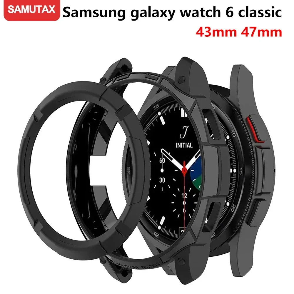 Чехол для Samsung Galaxy Watch 6 Classic 43 мм 47 защитный чехол из ТПУ аксессуары