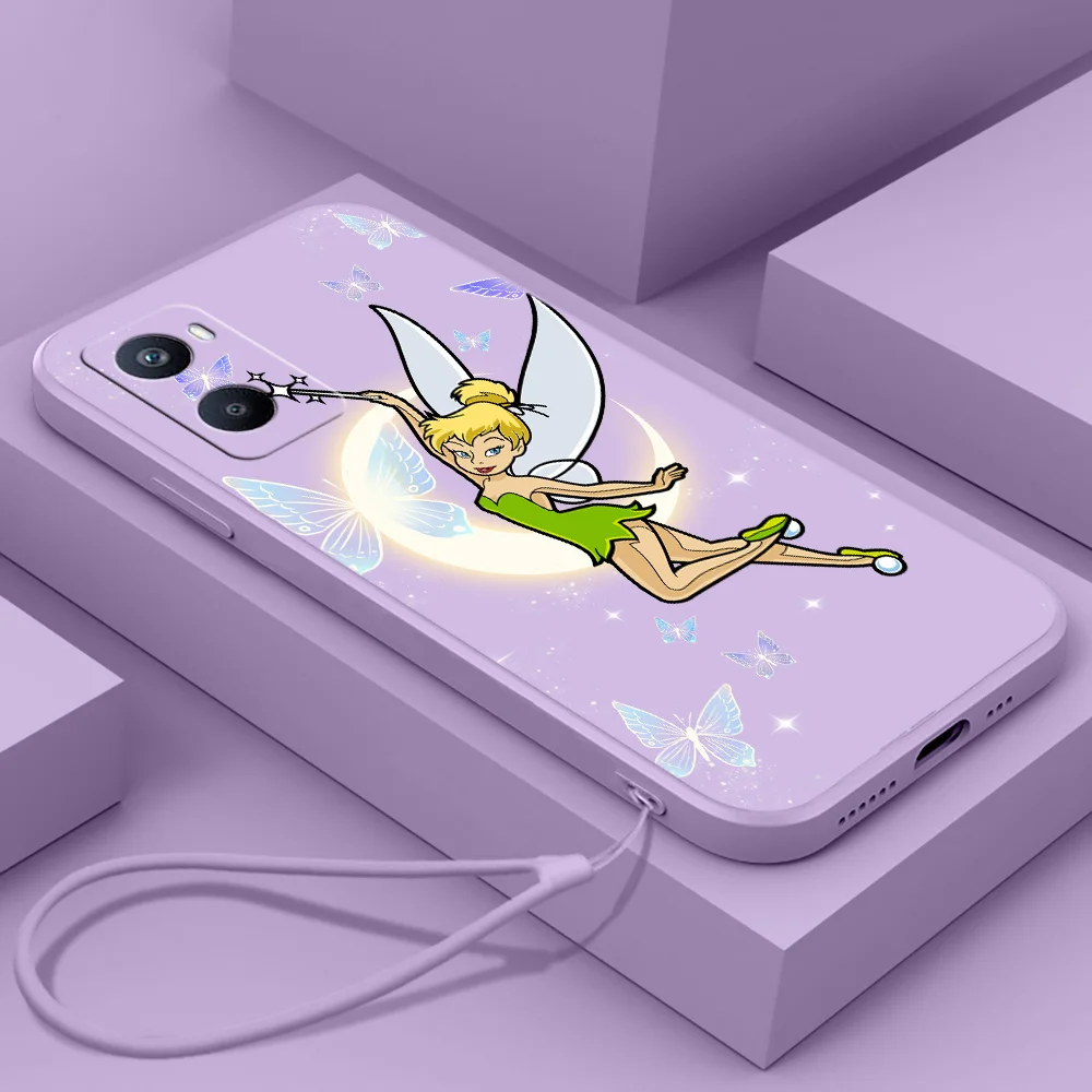 

Tinker Bell Anime For OPPO A96 A94 A93 A77 A76 A74 A73 A72 A57 A54S A53S A52 A33 A31 A12 Liquid Rope Funda Cover