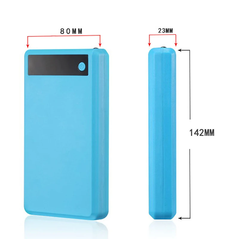 Зарядное устройство для аккумулятора 18650 6 шт. внешний аккумулятор коробка