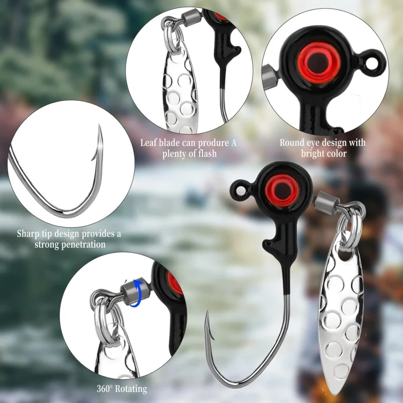 25 шт./коробка рыболовные крючки с вербовым лезвием