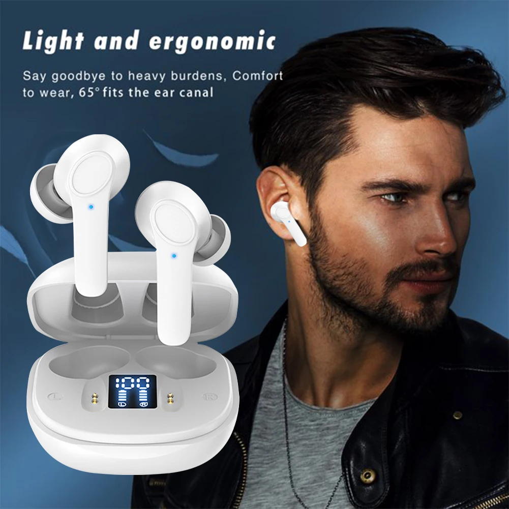 

Беспроводные наушники-вкладыши с зарядным чехлом, 5,0 дюйма