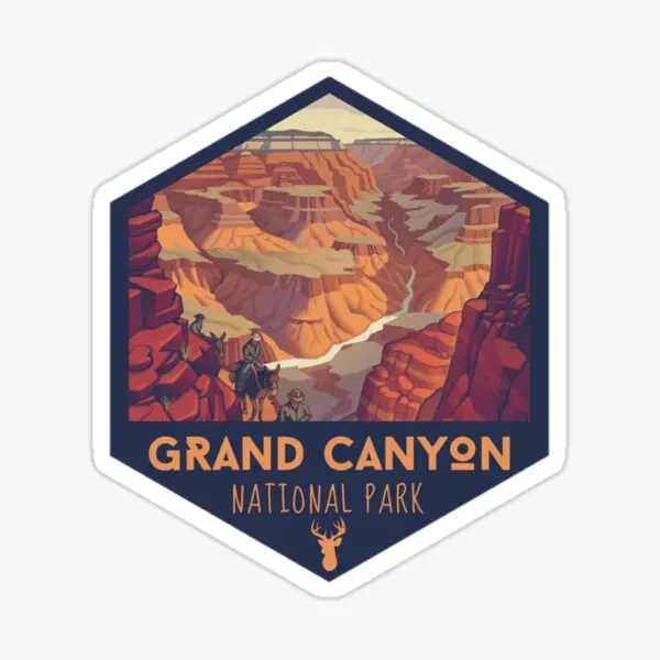 

Grand Canyon National Park 5PCS Stickers for Home Bumper Cute Laptop Living Room Kid Wall Cartoon Anime Decorations Art