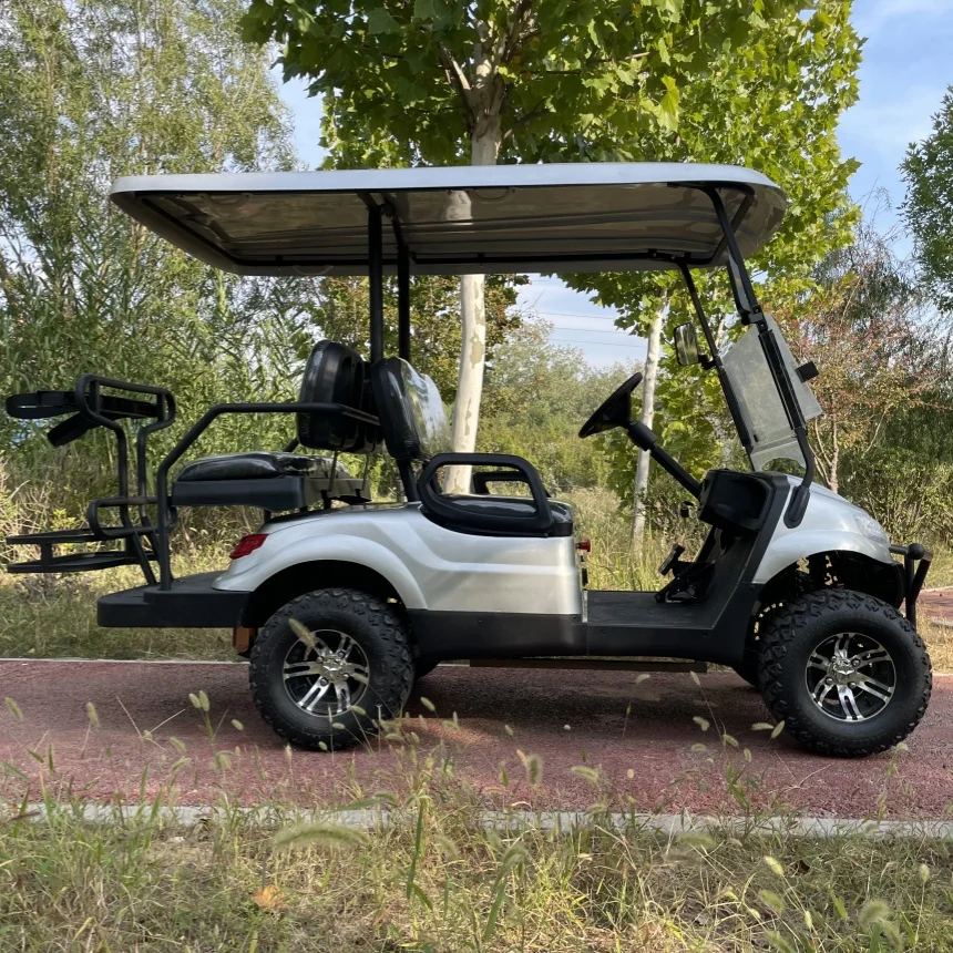 Электрическая тележка для гольфа с аккумулятором на 60 в 2 + 4/6 сиденья