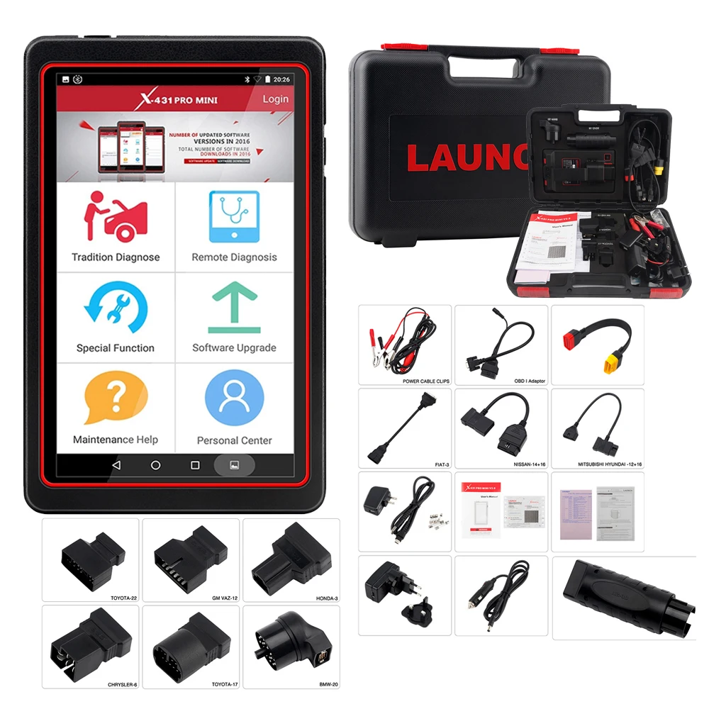 

LAUNCH X431 PRO MINI Car Dianostic Tools Auto Professional OBD OBD2 Full System Scanner Coding Active Test 31+ Reset PK X431 V