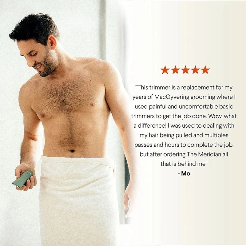 Hair Trimmer Electric Below-The-Belt Built for Men Effortlessly Tri Pesky Waterproof Groin Body Shaver USB Charging | Бытовая техника