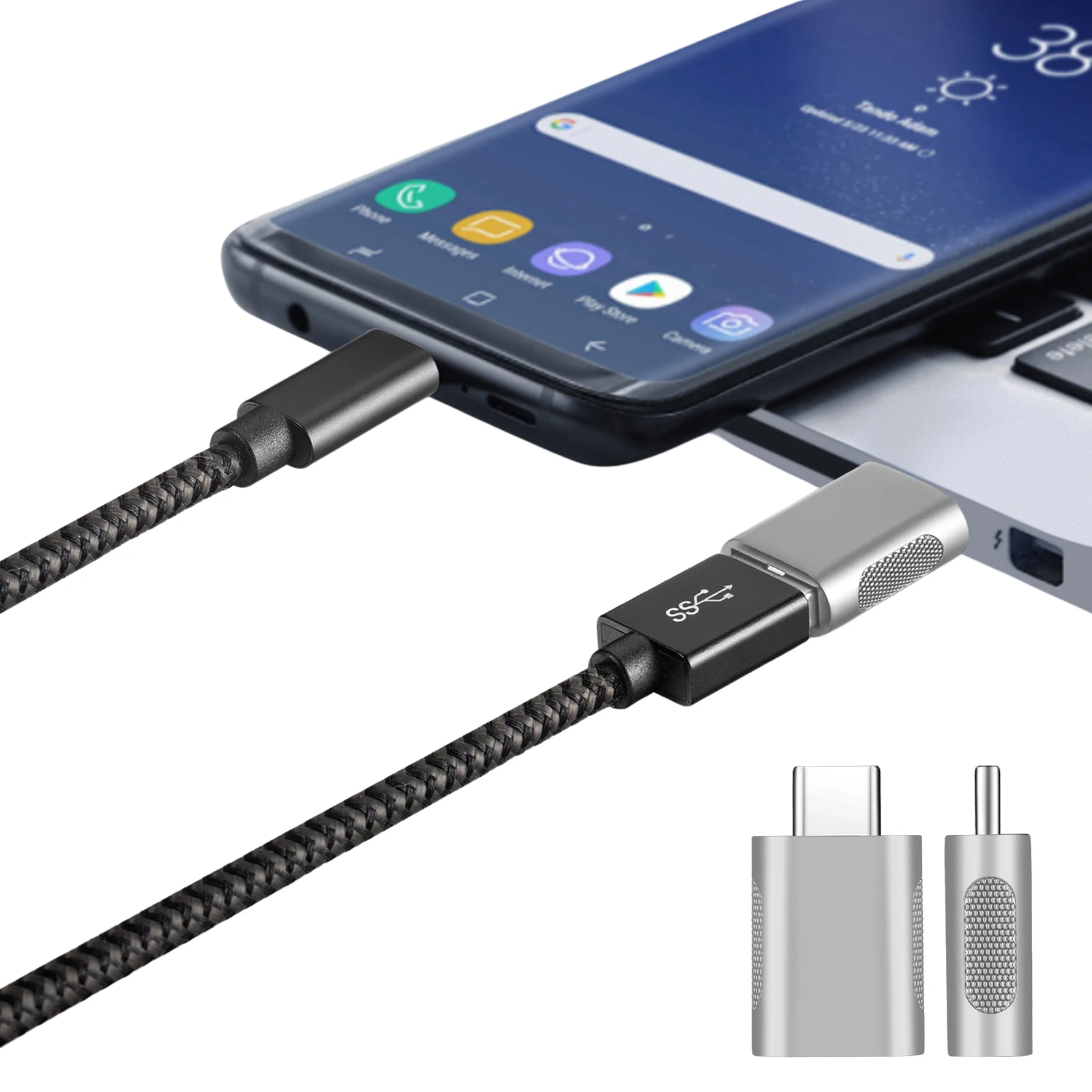 

Адаптер питания Usb Type C на USB, адаптер питания, совместимый с телефонами типа C и другими устройствами типа C, 10 Гбит/с