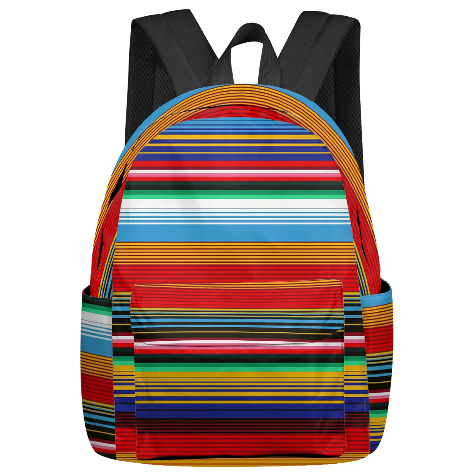 

Colorful Mexican Stripes Feminina Backpacks Teenagers Student School Bags Laptop Custom Backpack Men Women Female Travel Mochila