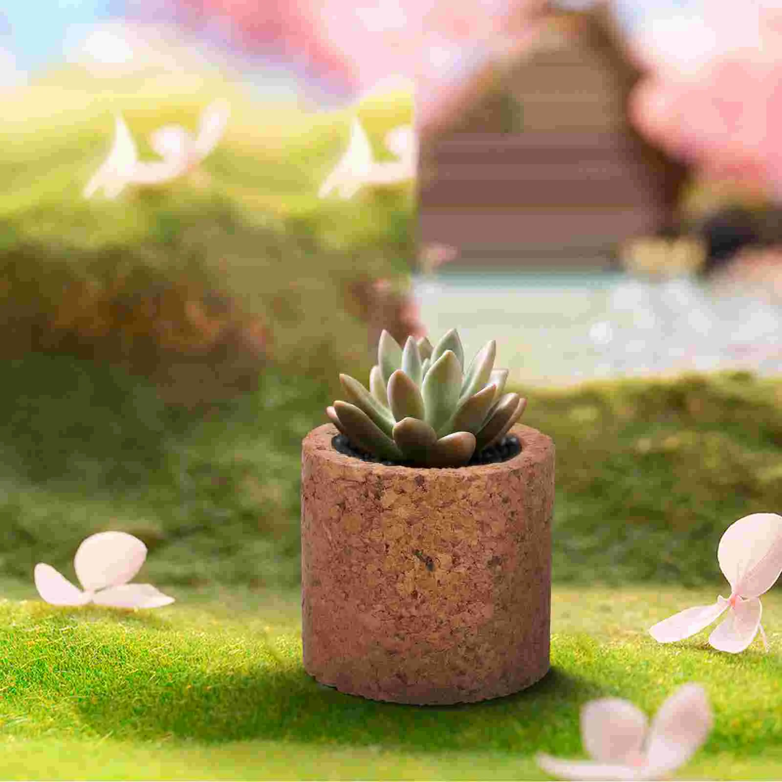 

Flower Planting Container Wooden Pot Wood Succulent Planter for Indoor Plants