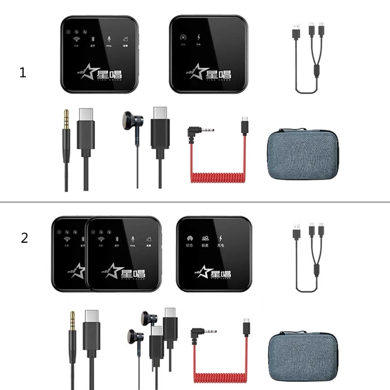 

Петличный беспроводной микрофон, запись «подключи и работай» на 360 °