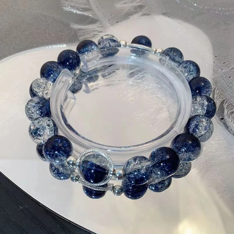 Женские винтажные градиентные браслеты в корейском стиле с бусинами