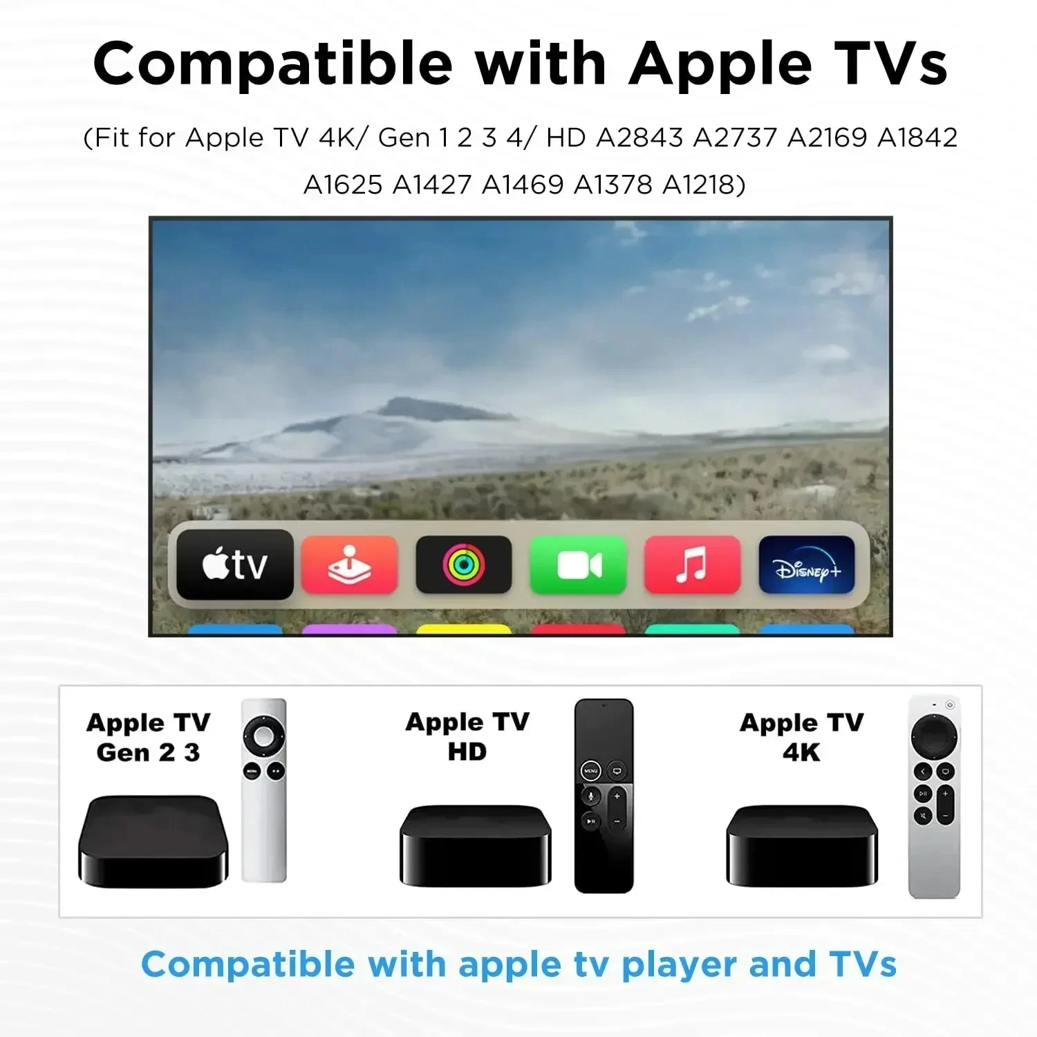 Пульт дистанционного управления для Apple TV 4K Gen 1 2 3 4