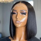 Парик из человеческих волос на сетке спереди, 13x4, 13x6