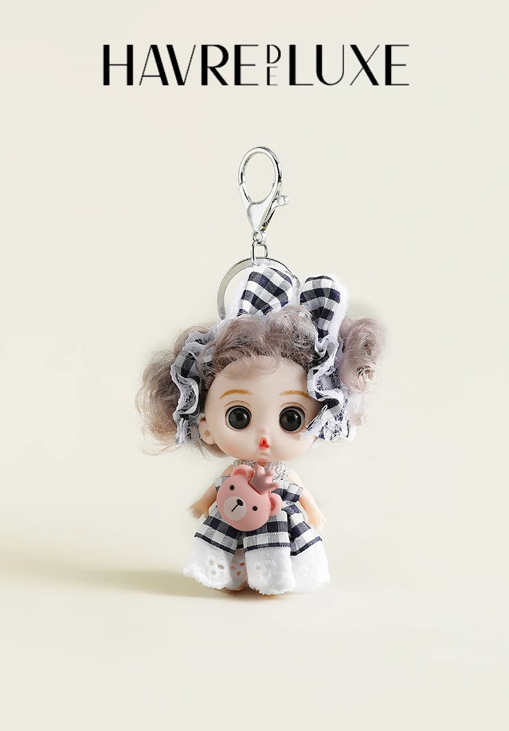 

HAVREDELUXE Подвеска для сумки, милая кукла Барби, имитация куклы, подвесная кукла принцессы, кукла, женский брелок для автомобиля, детали