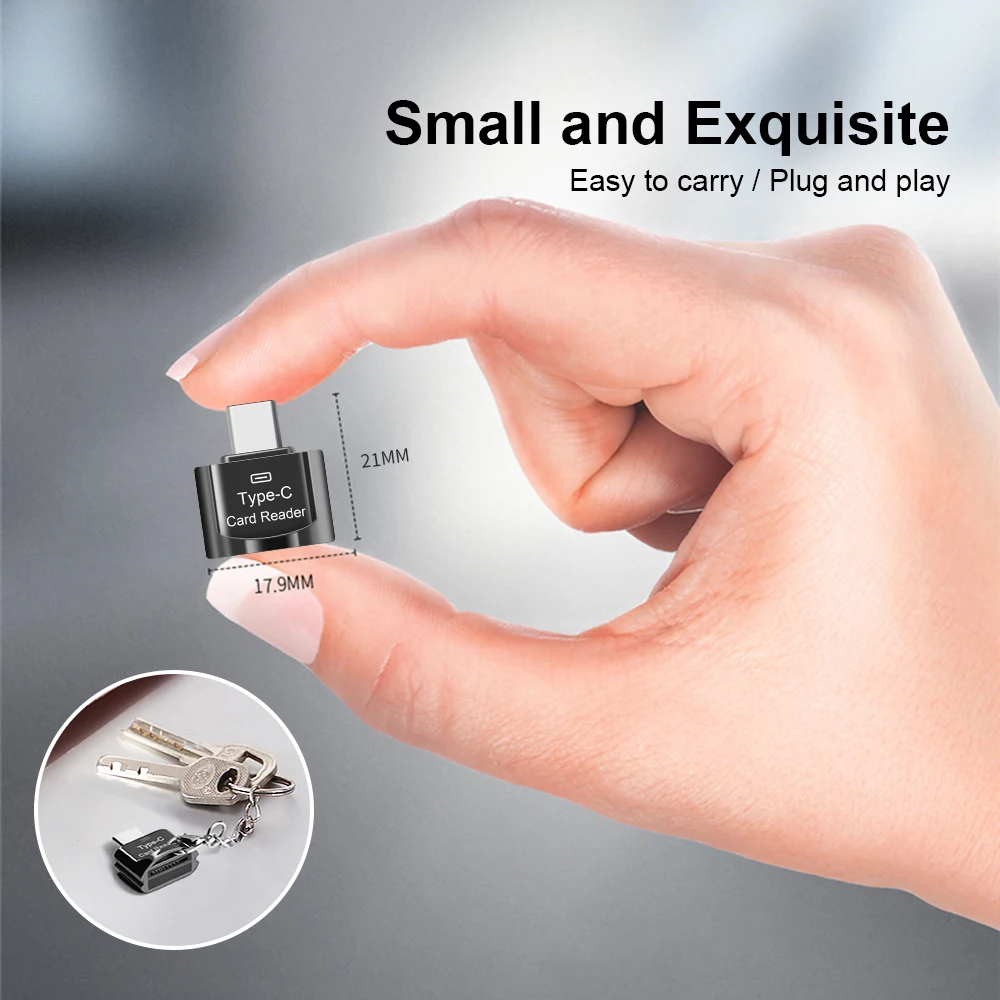 Elough TF Card Reader Micro-SD Card to Micro USB Type C OTG Adapter Memory Card to USB C High Speed For Macbook Xiaomi Samsung images - 6