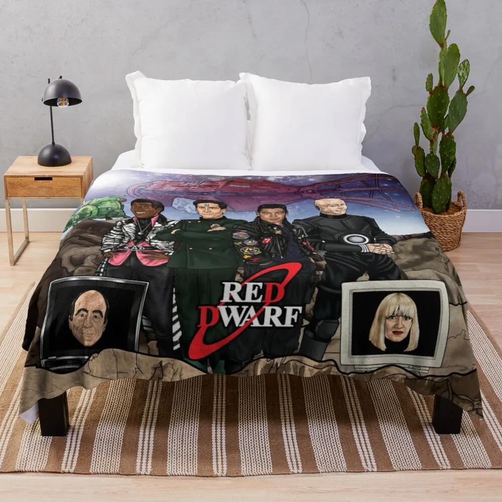 

Red Dwarf Throw Blanket Knitted Plaid