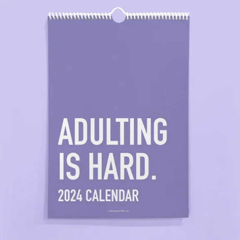 

Взрослый календарь 2024, календарь на 12 месяцев, календарь на бумагу 2024, милый забавный подарок для дома
