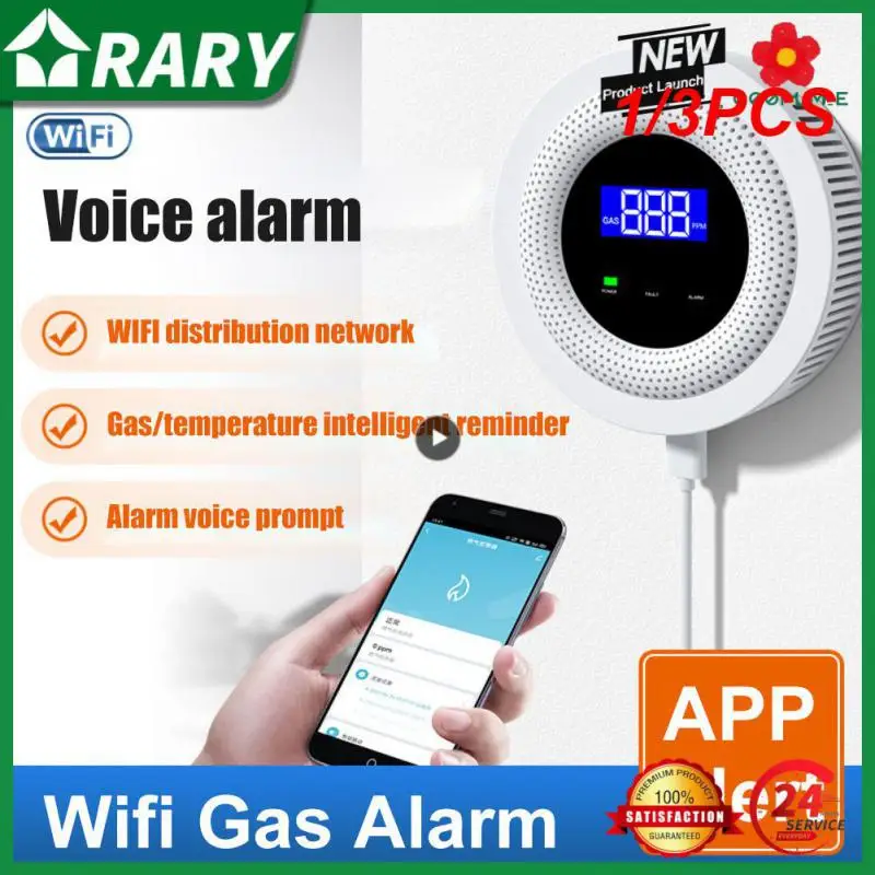 

Датчик утечки природного газа Tuya, 1/3 шт., 433 МГц