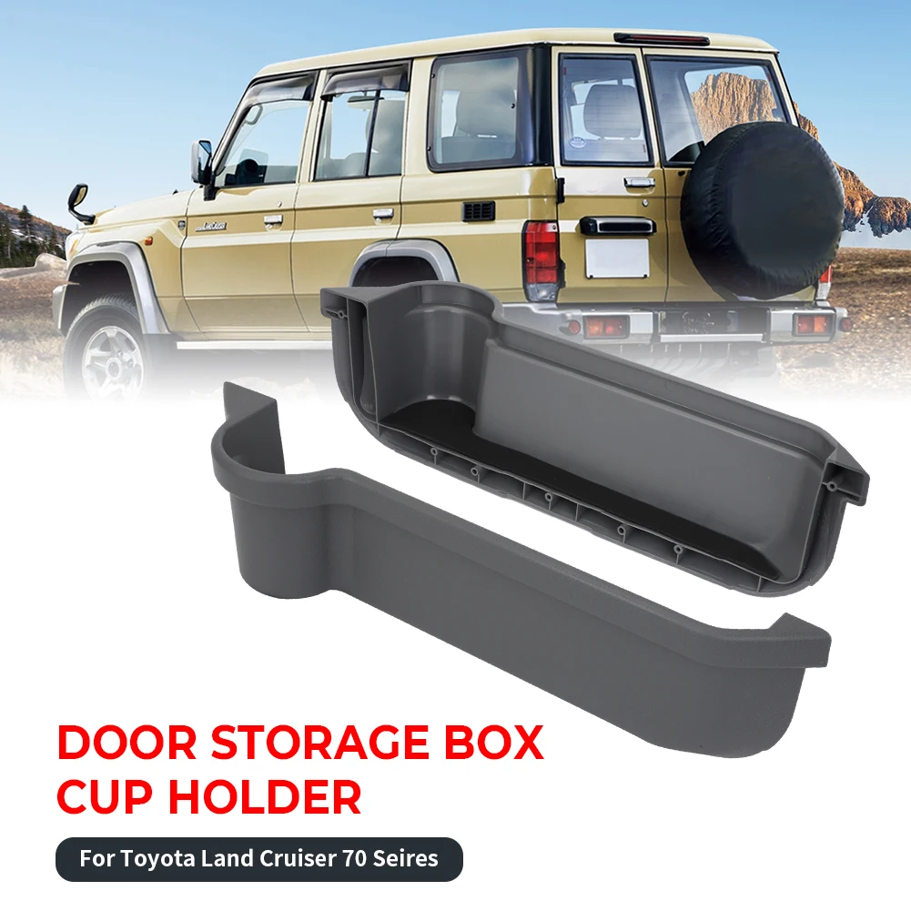 Автомобильный Дверной карман коробка для хранения подставка чашки Toyota Land Cruiser J70