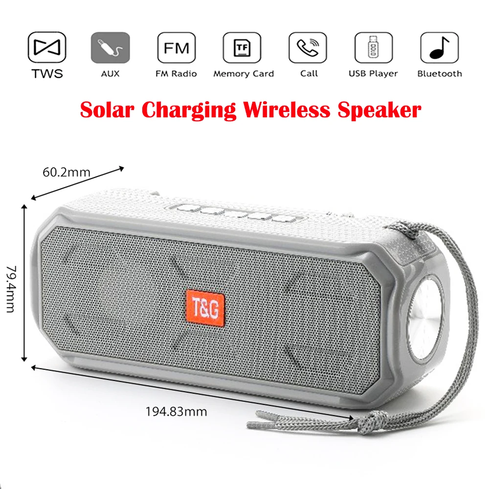S Subwoofer Portable Outdoor Bluetooth Speaker With Flashlig