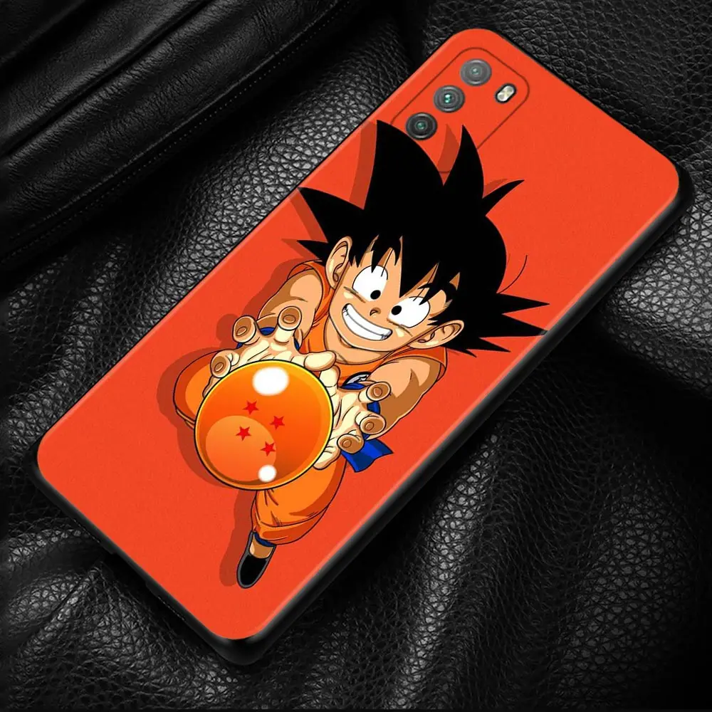 phone case for xiaomi poco x3 nfc m3 m4 pro f1 mi 12 11 11t lite 10t 10 9t note 10lite silicone cover dragon ball kid goku cloud free global shipping
