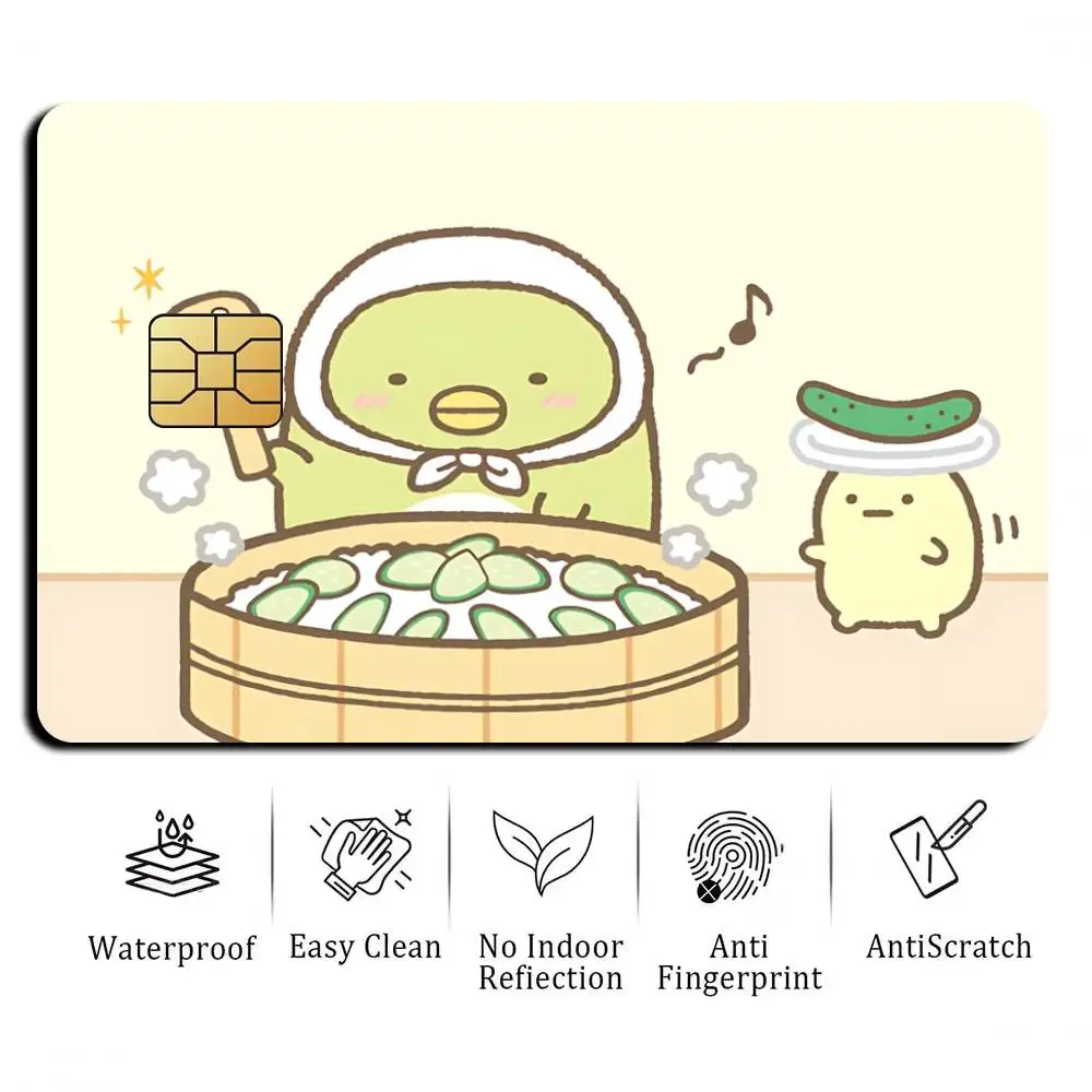Фото Наклейки-стикеры S-Sumikkogurashi Corner-Shy Mascot для банковских карт, защитная водонепроницаемая пленка-наклейка, подарок №3