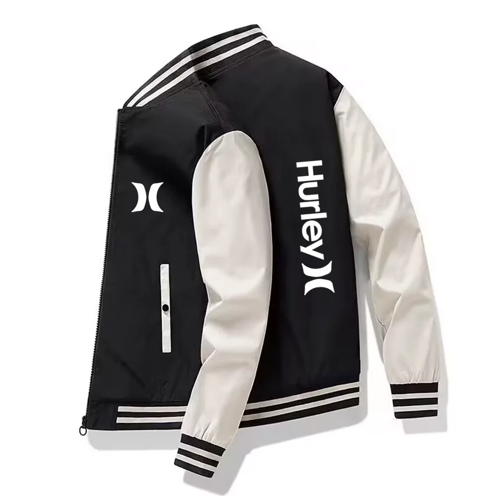 

Hurley2023Spring Autumn New Men's Luxury Brand Jacket Men's High Quality Breathable Baseball uniform Men's Outdoor Sports Jacket