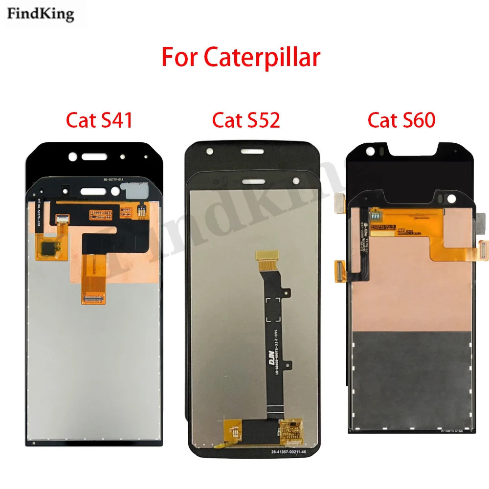 ЖК-дисплей для Caterpillar CAT S41 S52 S60, сенсорный ЖК-экран, дигитайзер в сборе, замена