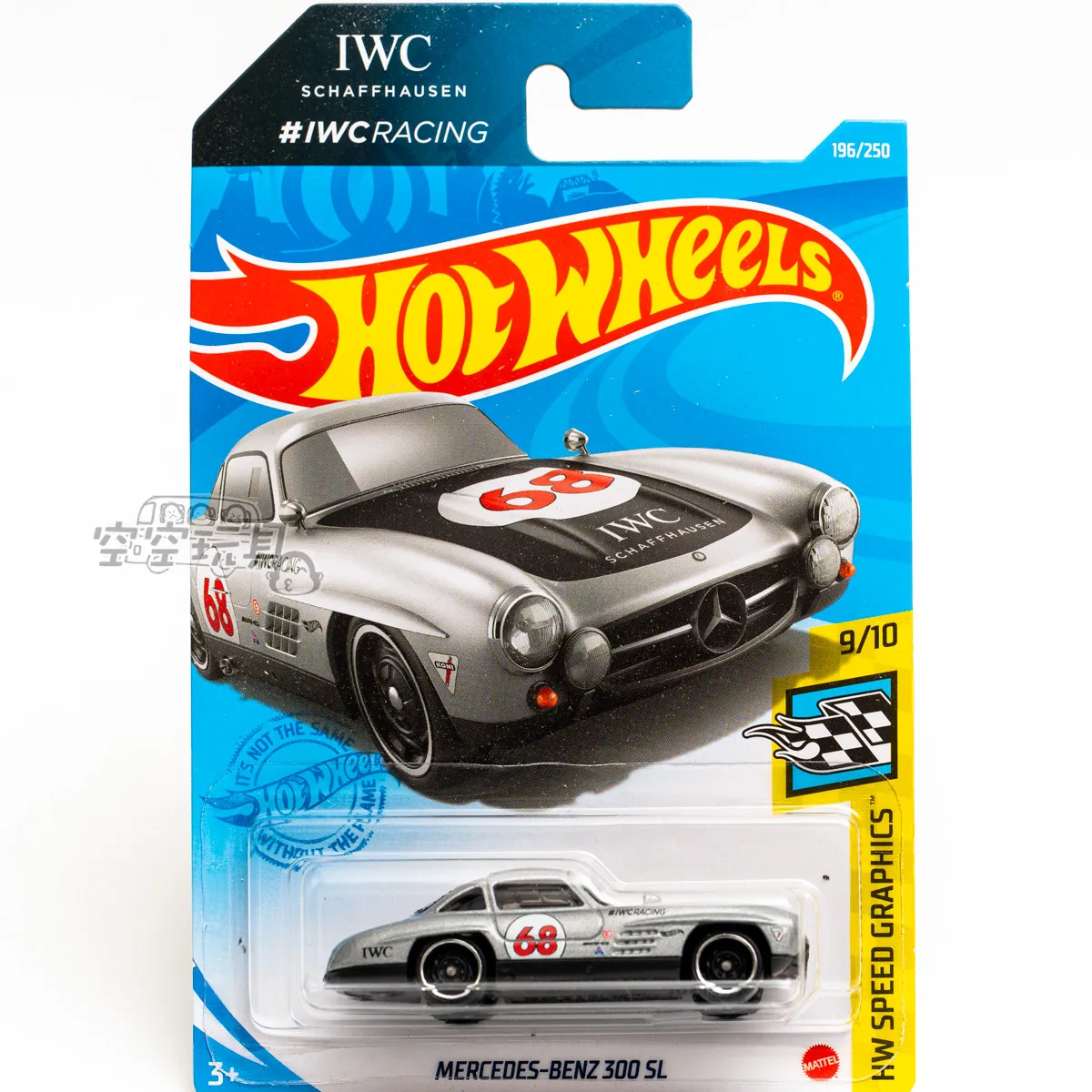 Оригинал Hot Wheels No.196 Mercedes-benz 300 SL 1/64 Премиум серый C4982 Автомобильные Игрушки для мальчиков # IWC Racing ограниченный выпуск подарки