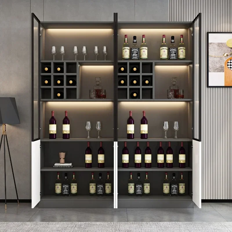 Винные шкафы для хранения ликера современные стеклянные простые Угловые винные