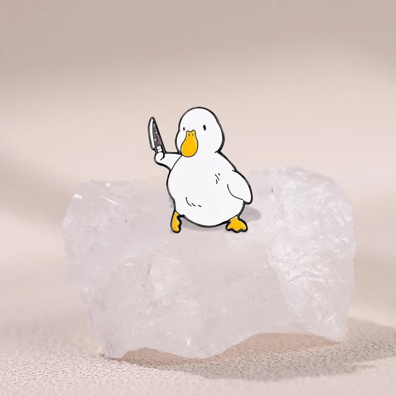 Брошь Утенка милая капля масляной утки креативный забавный металлический значок