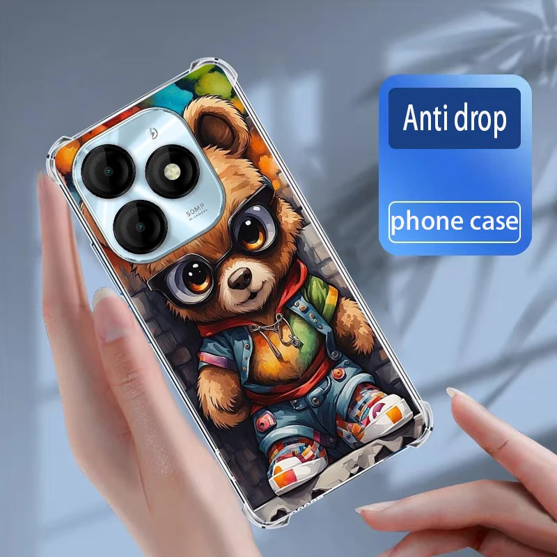 Cases For Itel P55 4G Cover Soft Silicone transparent TPU Phone Case Coque Capa Bumper