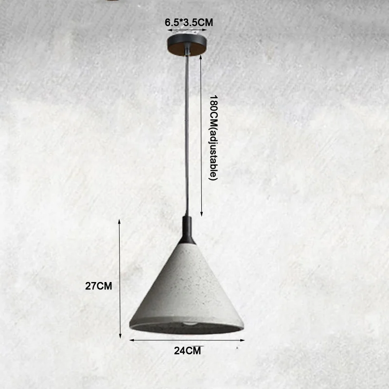 

Цементная подвесная люстра wecus