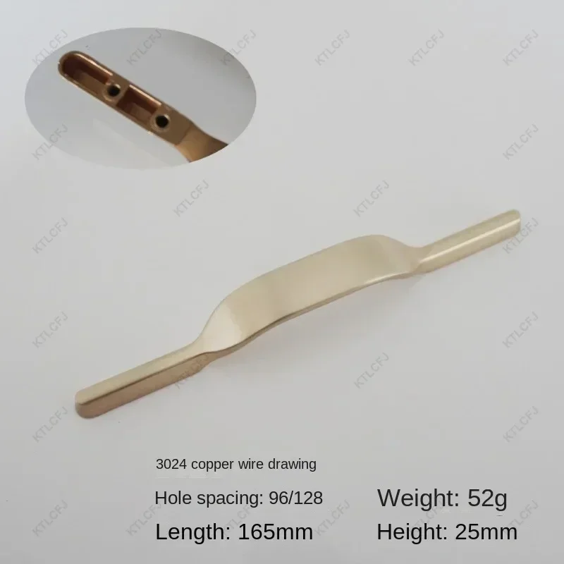 Роскошная и Персонализированная изогнутая дверная ручка для шкафа современная