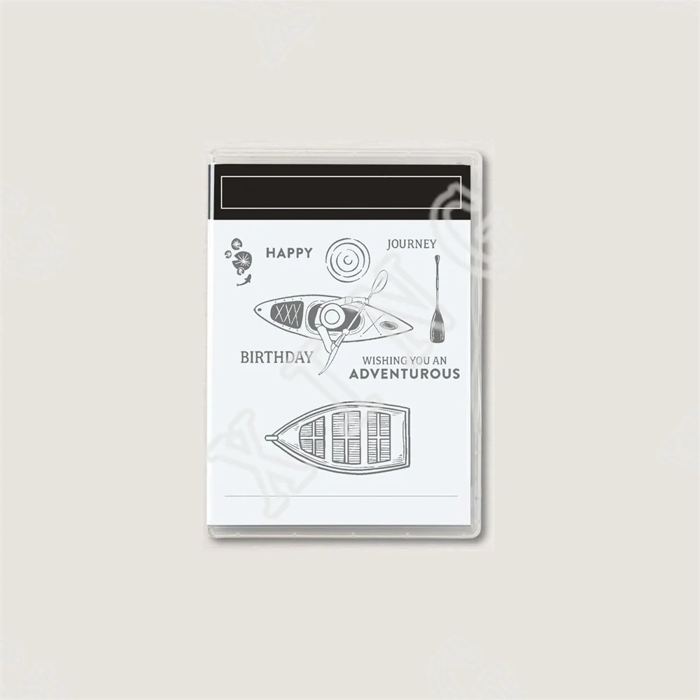 

2022 Newest Journey Boating Happy Birthday Metal Cutting Dies Scrapbook Decorate Embossing Diy Greeting Card Handmade Craft Mold