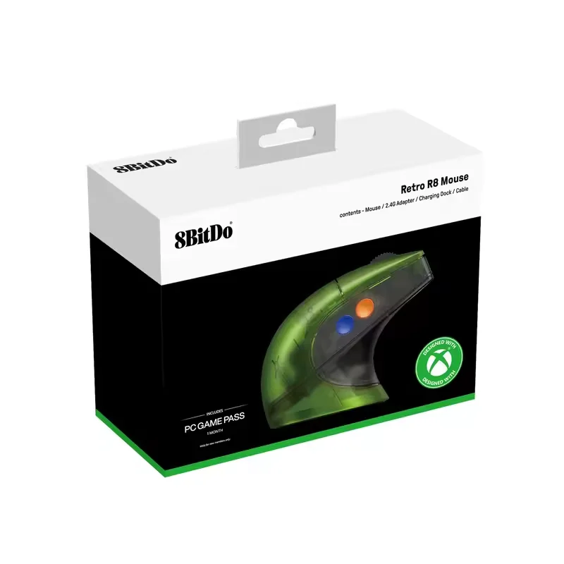 Фото Мышь 8BitDo Retro R8 - версия для Xbox: оптимизированная и унифицированная. Создано для Xbox. Официально лицензировано. Bluetooth №2