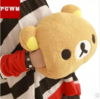 

Kawaii Rilakkuma Plush Pillow Toy Kiiroitori Chick Hand Warmer Teddy Bear Rilakkuma Peluche Stuffed Doll Winter Gift