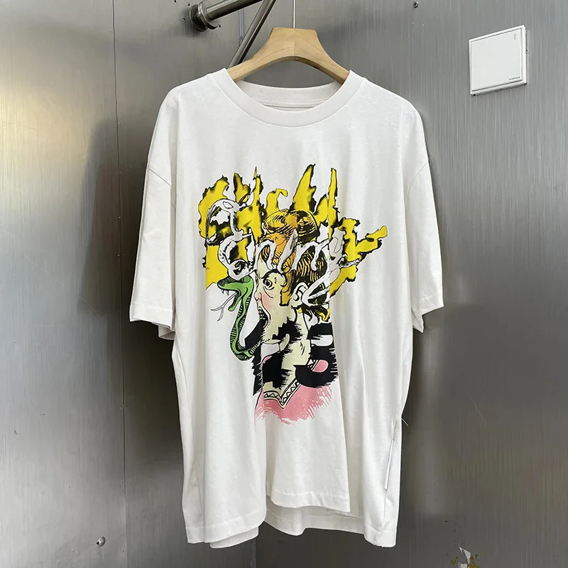 Американские трендовые футболки RRR123 повседневные мужские и женские топы