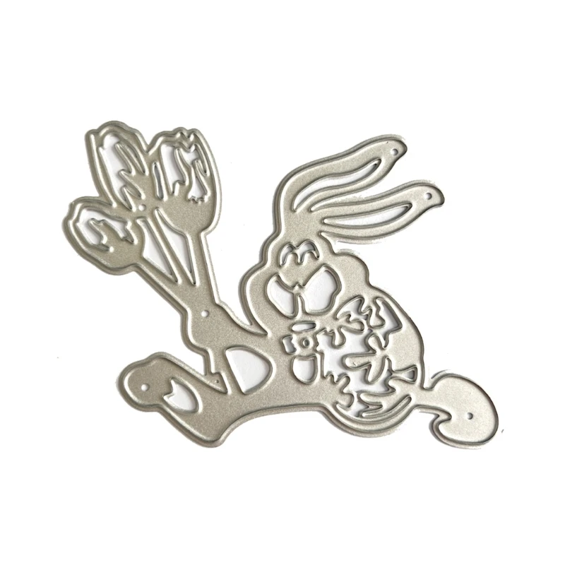 

Rabbit Flower Metal Cutting Dies Stencils for DIY Scrapbooking Decorative Embossing Paper Cards Template Decor Die Cuts Dropship