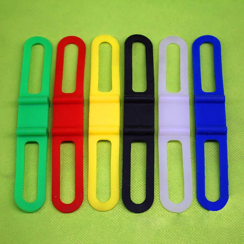 5 шт./лот силиконовый ремешок держатель велосипедного переднего фонаря