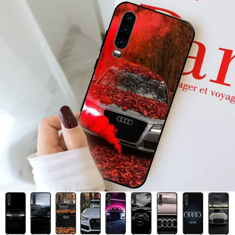 

Audi Luxury Brand Car Phone Case for Huawei P30 40 20 10 8 9 lite pro plus Psmart2019