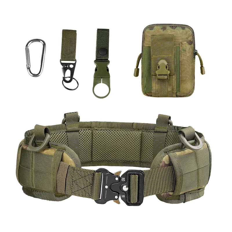Army Style Combat Belts Quick Release Tactical Belt Fashion Men Canvas Waistband Outdoor Waist Trainer Tactical Waistband