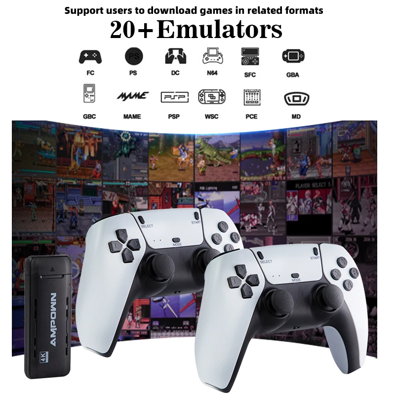 DATA FROG U9 Game Stick 4K 12000 игр для SEGA/SNES/PS1/N64 20 + Эмулятор Dendy портативная игровая консоль