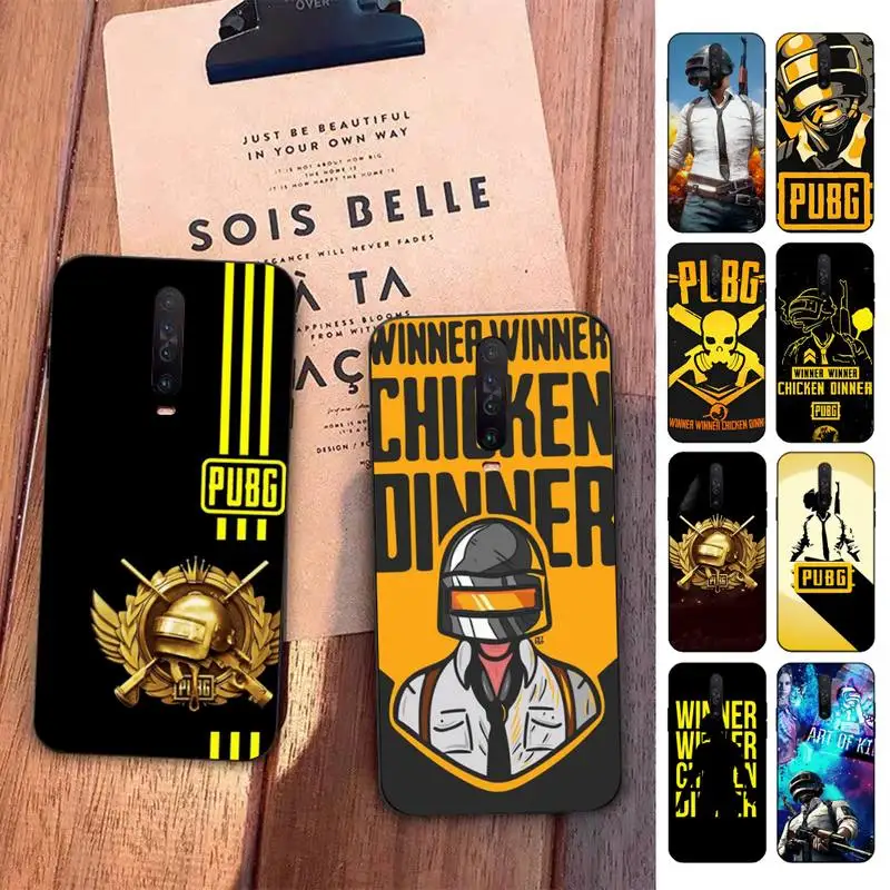 

Winner Chicken Dinner Phone Case for Redmi 5 6 7 8 9 A 5plus K20 4X S2 GO 6 K30 pro