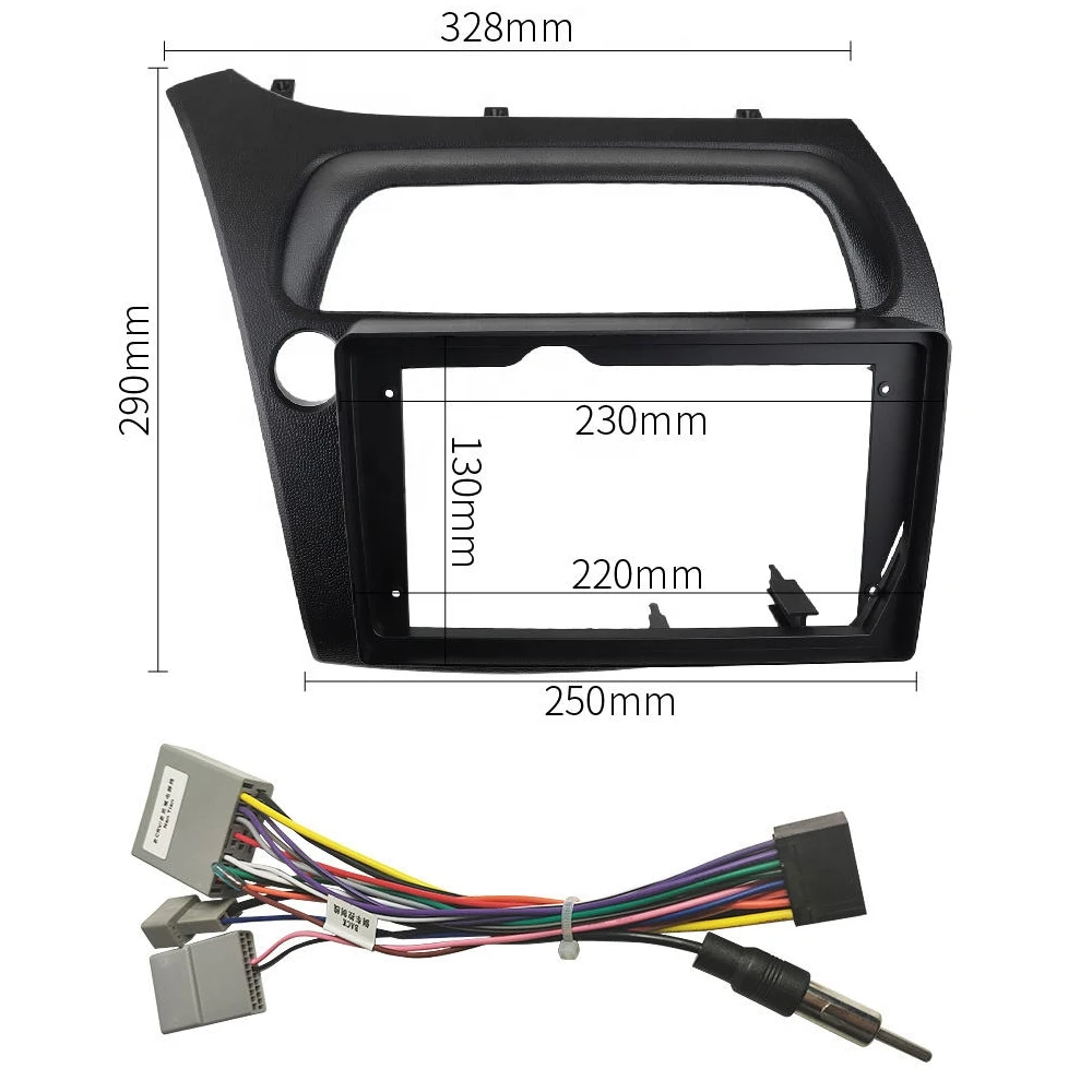 

2 DIN Автомобильный кабельный кабель для HONDA Civic Hatchback 2006-2012 Android большой экран комплект Dask