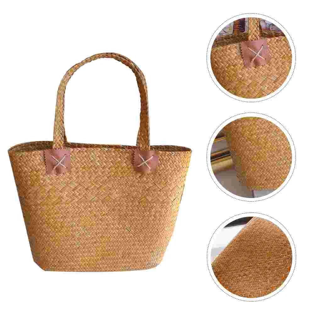 

Creative Flower Storage Basket Hand-woven Bag Flower Holder Home Decorative Basket