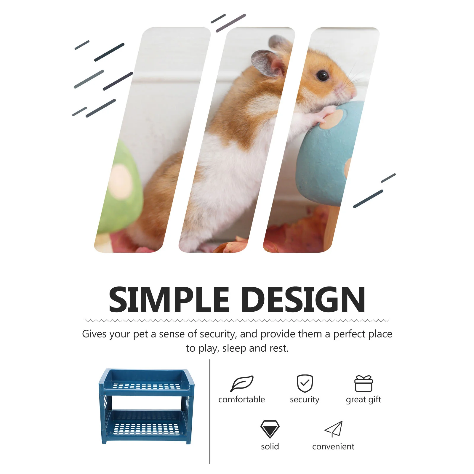 2-х шт. клетка для маленьких домашних животных двухслойная кровать хомяка морской